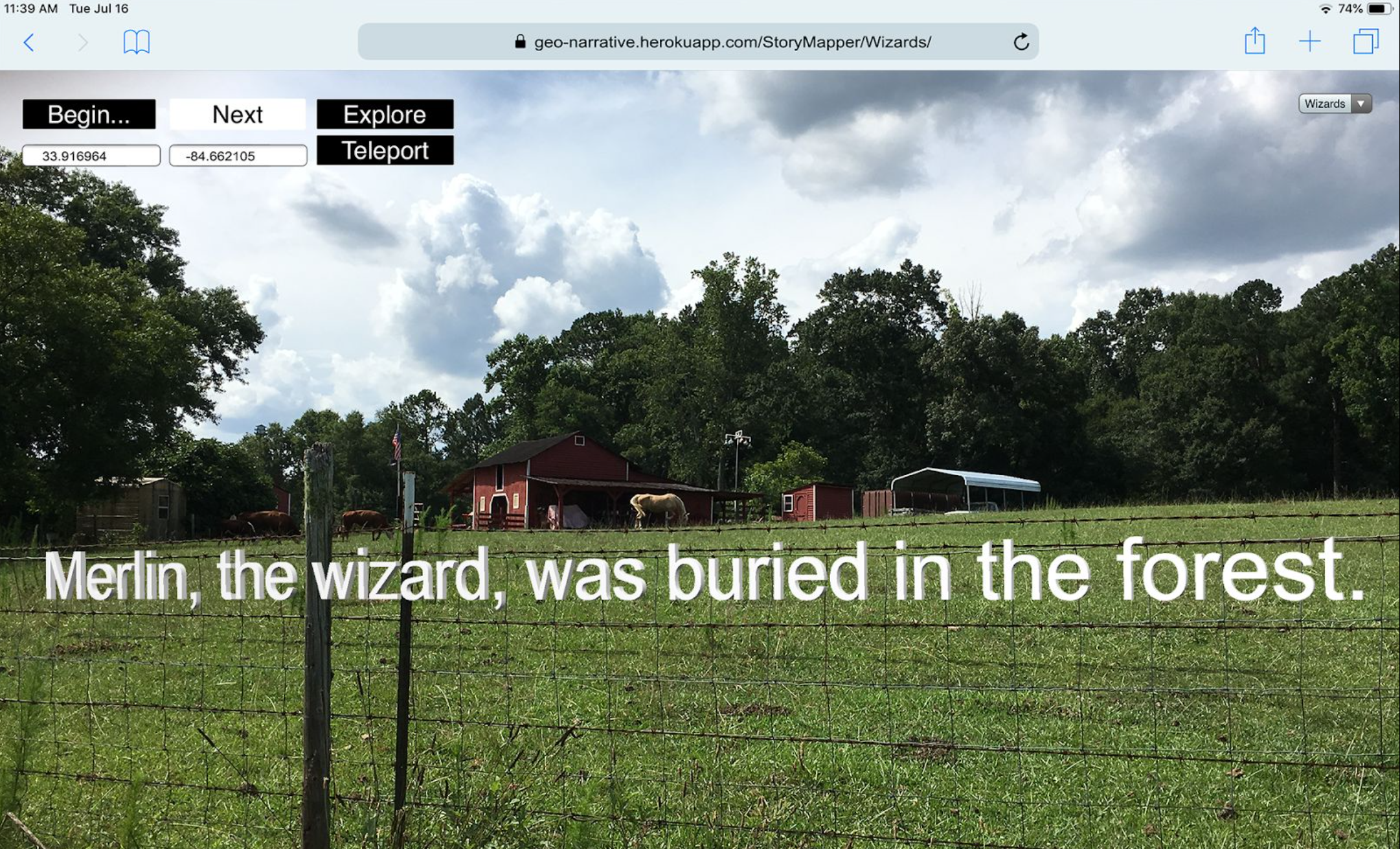 Generated Stories in Augmented Reality 